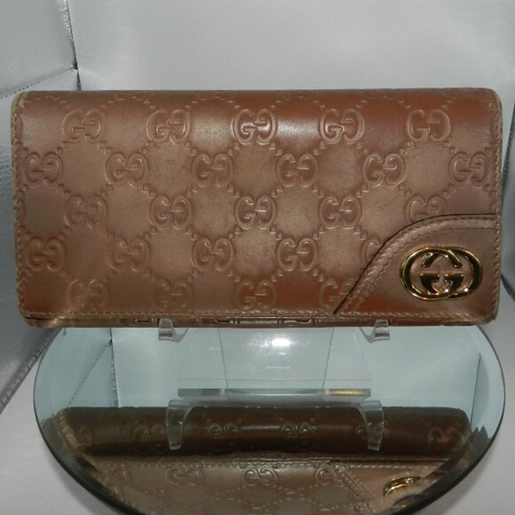 Limited Edition Gucci Guccissma Rose Gold Continental Wallet Hawaii Exclusive - Picture 1 of 16